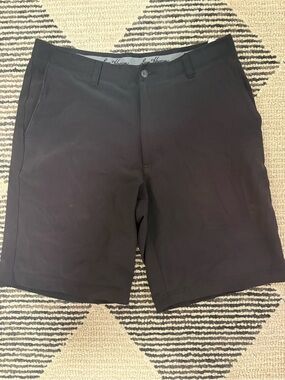 Ben Hogan Men's Golf Black Flat-Front Performance Shorts